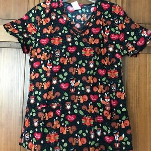 Dickies Thanksgiving Scrub Top